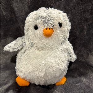 Peek-A-Boo Toys Gray Penguin 11” plush stuffed toy animal